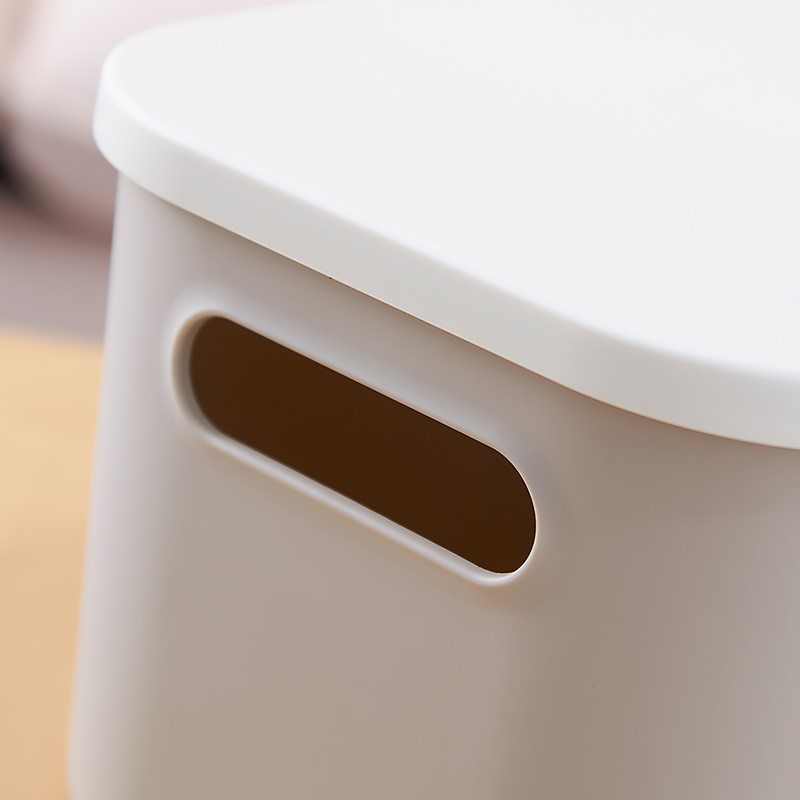 塑料收纳箱子装书整理箱有盖大号衣服玩具收纳盒桌面收纳篮储物筐详情2