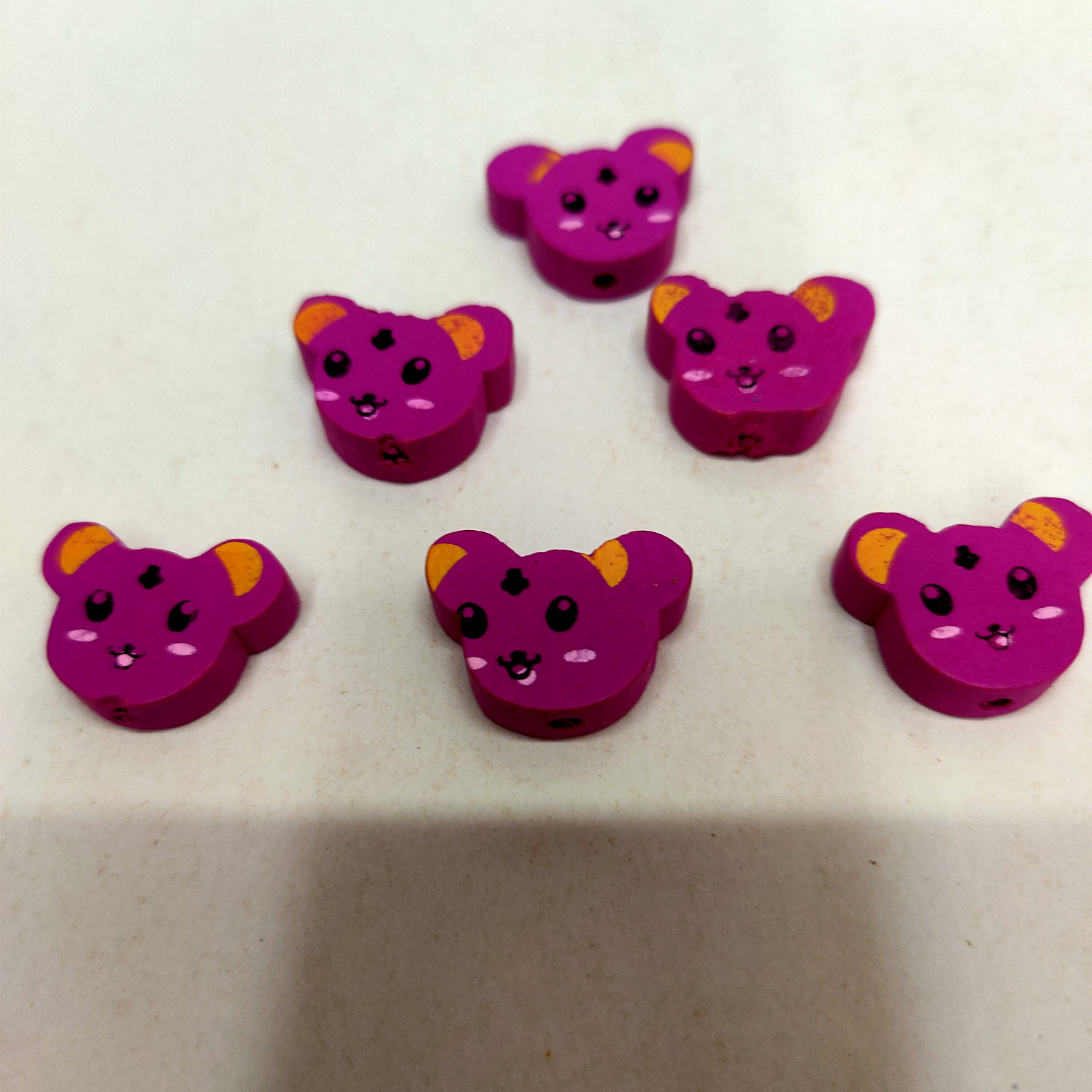 Manufacturers direct sales of wooden accessories bear head rose red
