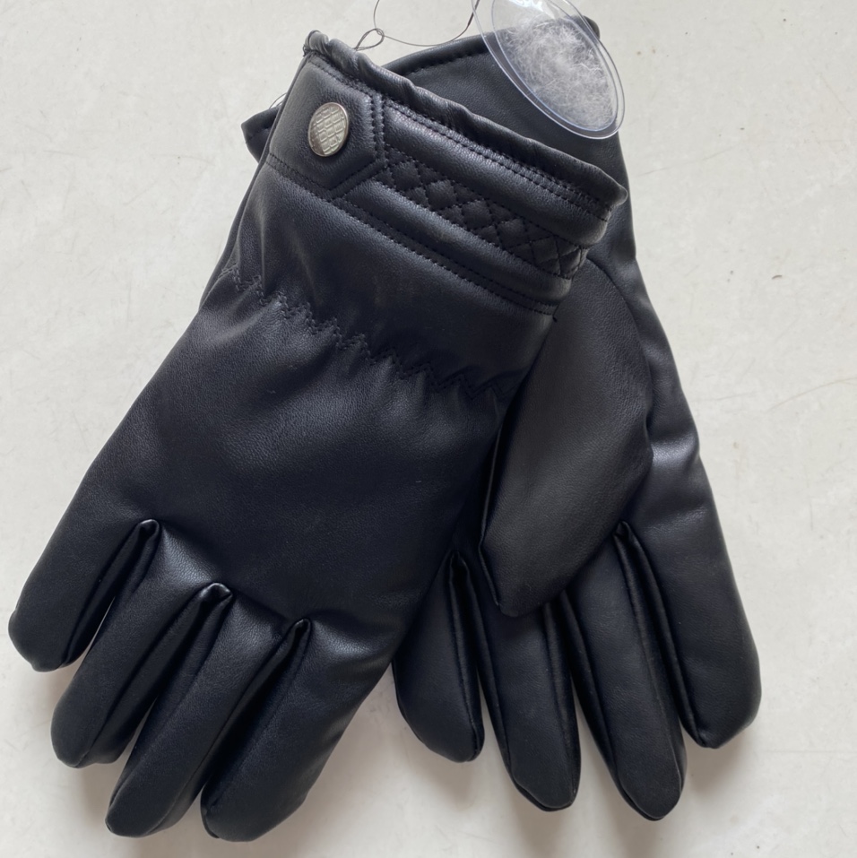 Men's down label arrow button gloves