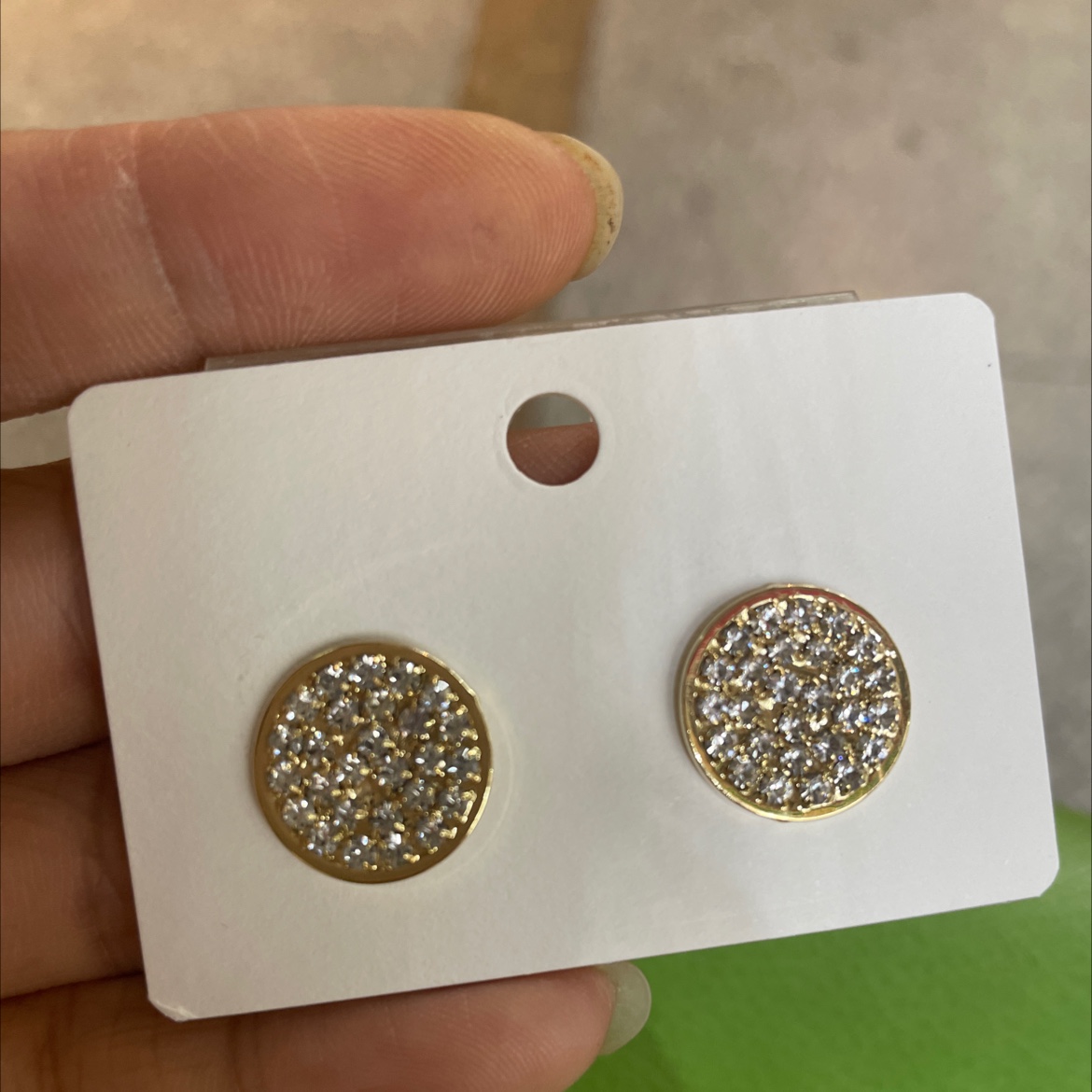 Today beauty Korean version earrings full diamond series product recommendation