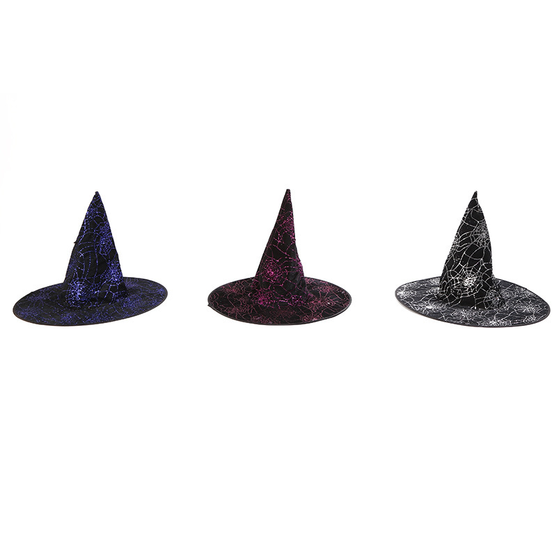 Halloween hats, gold powder witch hats, masquerade party witch hats, cosplay magic wizard hats are in stock Application Scenario