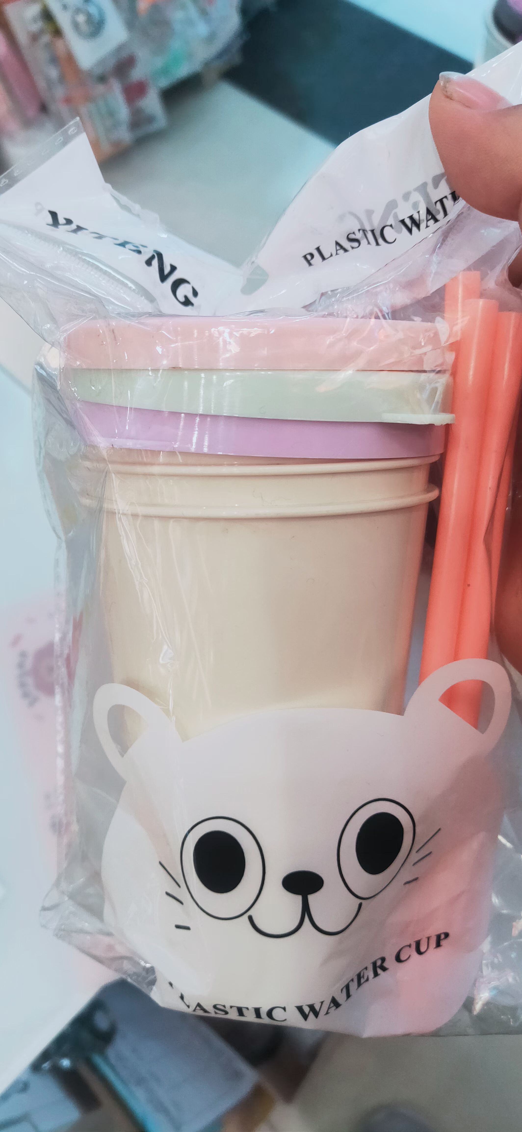 义乌好货 日用百货塑料制品 塑料吸水杯17290CY 儿童吸管水杯 卡通可爱印花详情图4