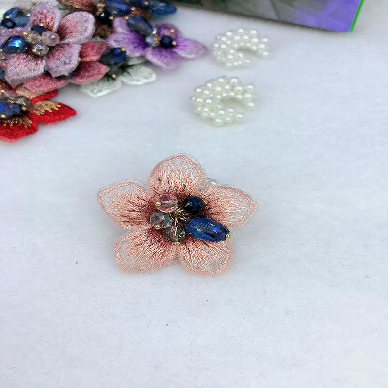 diy clothing accessories, chest ornaments, hair clips, silk scarves, hat ornaments, earrings, shoes, and accessories with large five-braided flowers Specification image