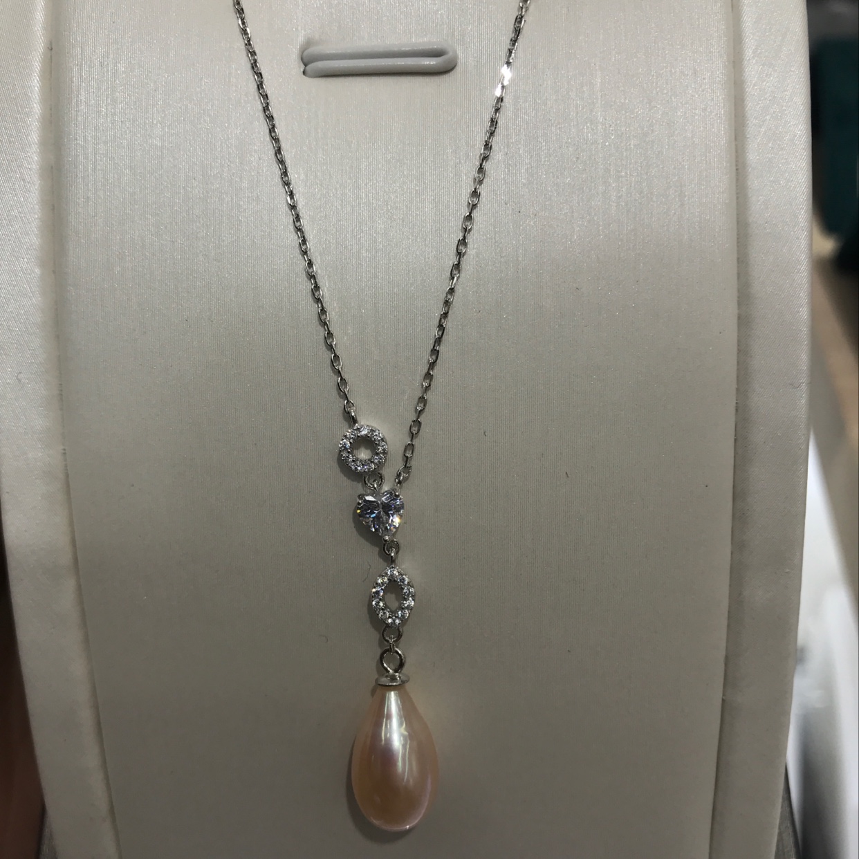 祝湖厂家直销天然养殖淡水珍珠纯银吊坠网红痛同款零壹零