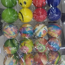厂家直销6.3公分混款组合134女孩男孩玩具海绵球发泡球儿童玩具.  12/opp