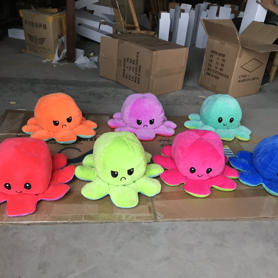 Net red explosion plush toy doll octopus octopus octopus fish wholesale 25cm