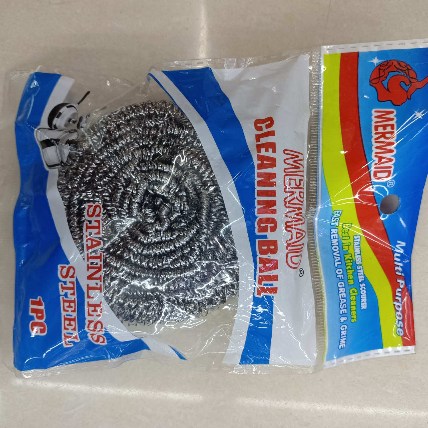 厂家直销国勇清洁球 小号蓝色英文袋