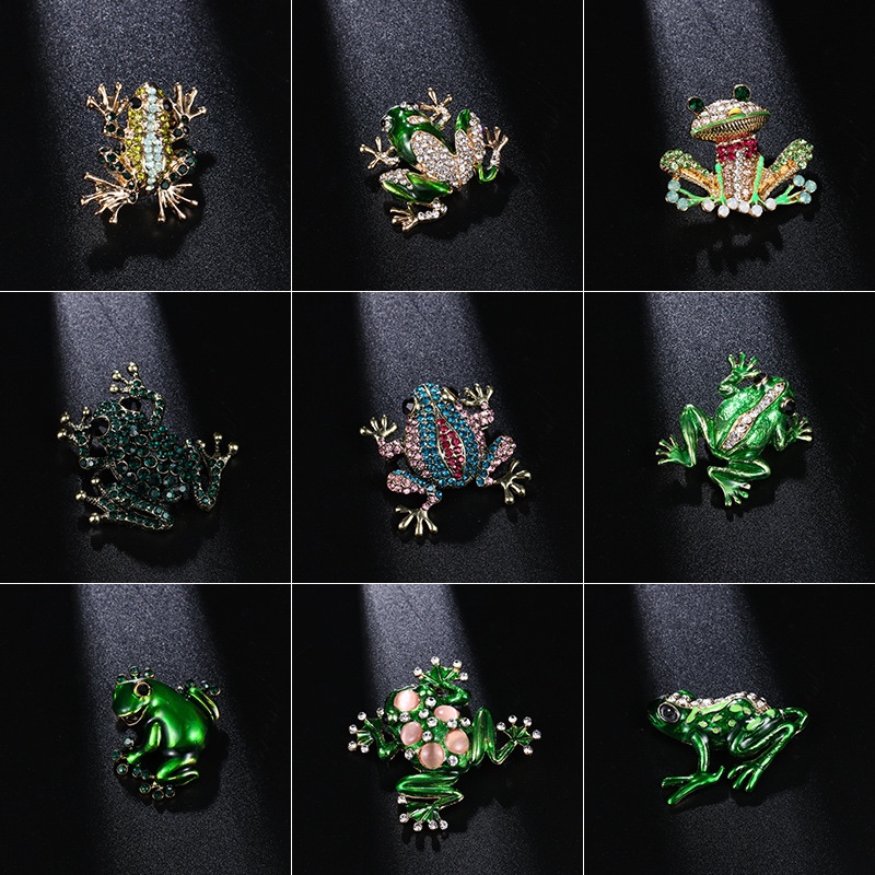 跨境新品卡通胸针滴油青蛙胸针胸花别针 服饰配件饰品女批发