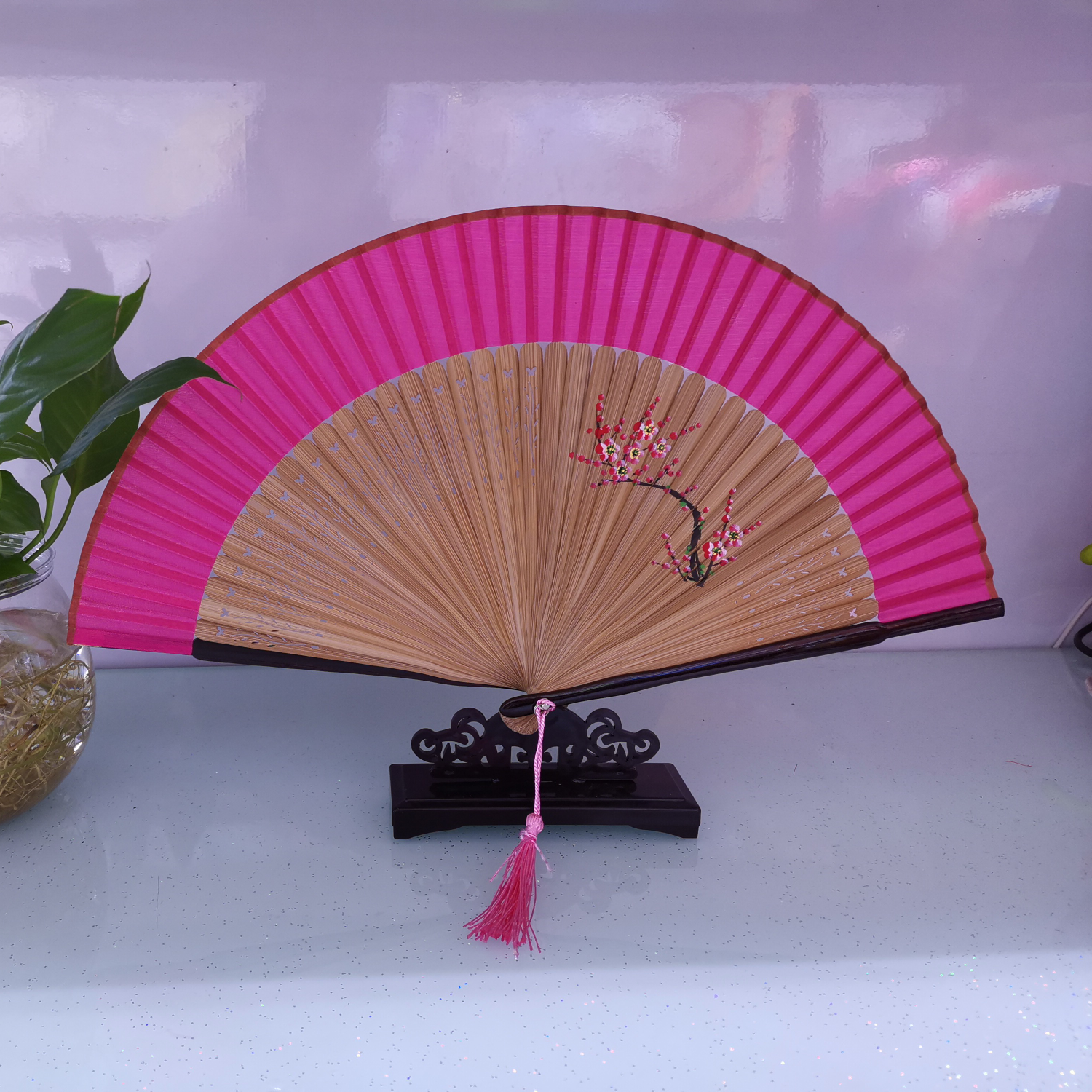 Painted hand painted female fan 5 thumbnail