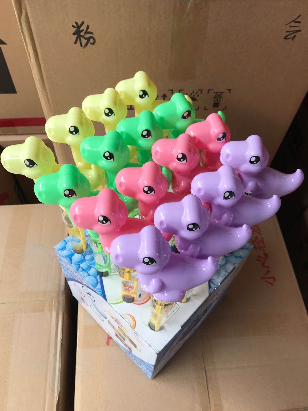 Bubble-blowing dinosaur toys with lights details Picture