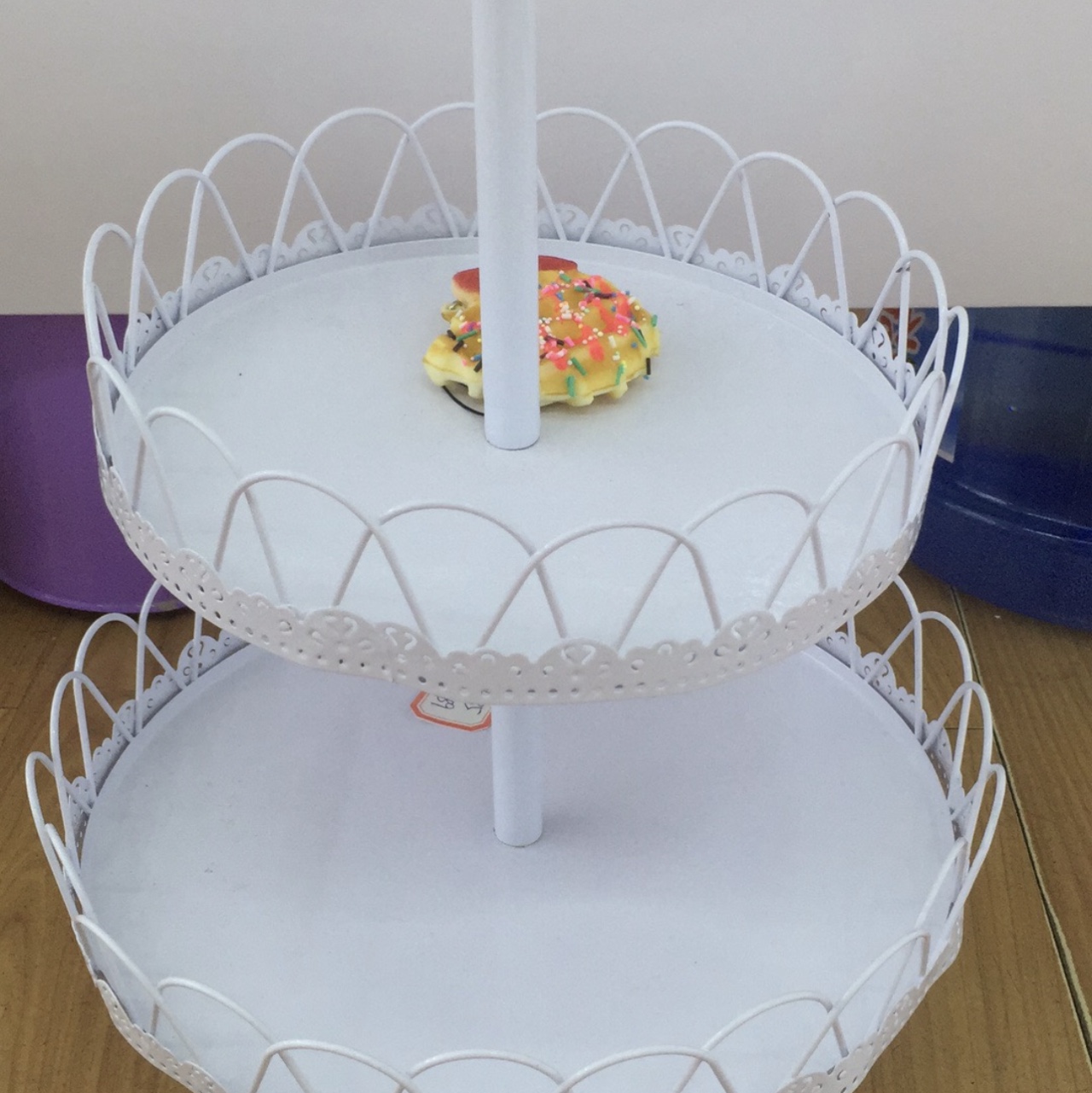 Metal cake stand three or four layers wedding cake stand multi-layer dessert display stand birthday cake tray baking tools Xinxing process thumbnail