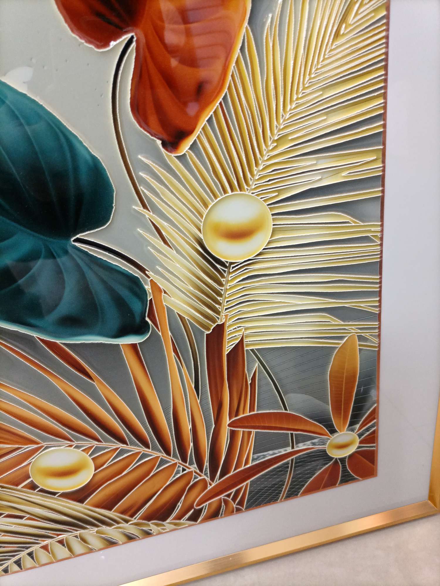 Enamel Relief High Quality Decorative Painting Using High Temperature Environmental Protection Plate Carefully Produced Picture Color Delicate Beautiful Relief Effect Metal Texture Super New Generation Of Innovative Arts And Crafts! Application Scenario