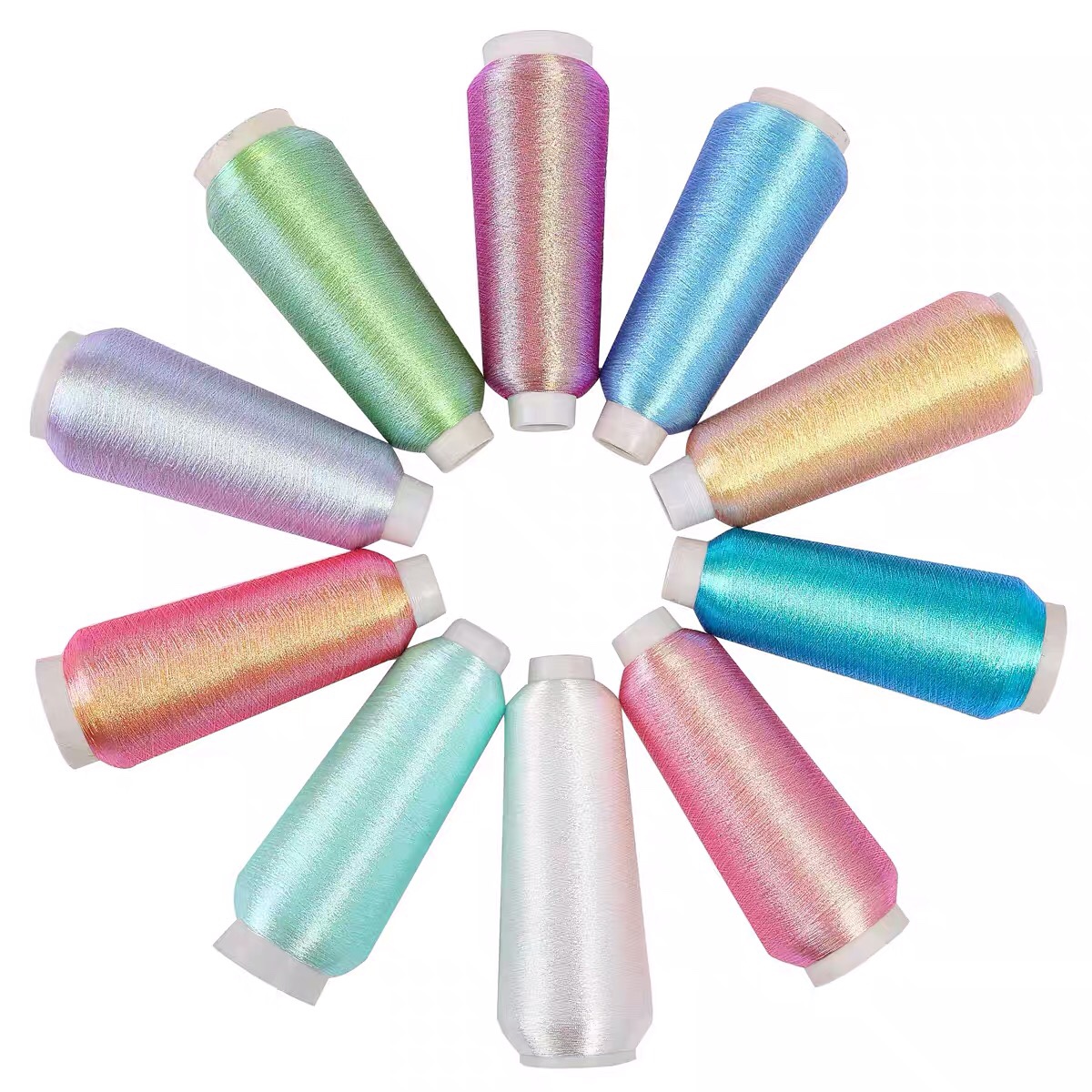 DIY材料幻彩手工电脑绣花机发簪发饰材料金银线缝纫线手鞠法式绣