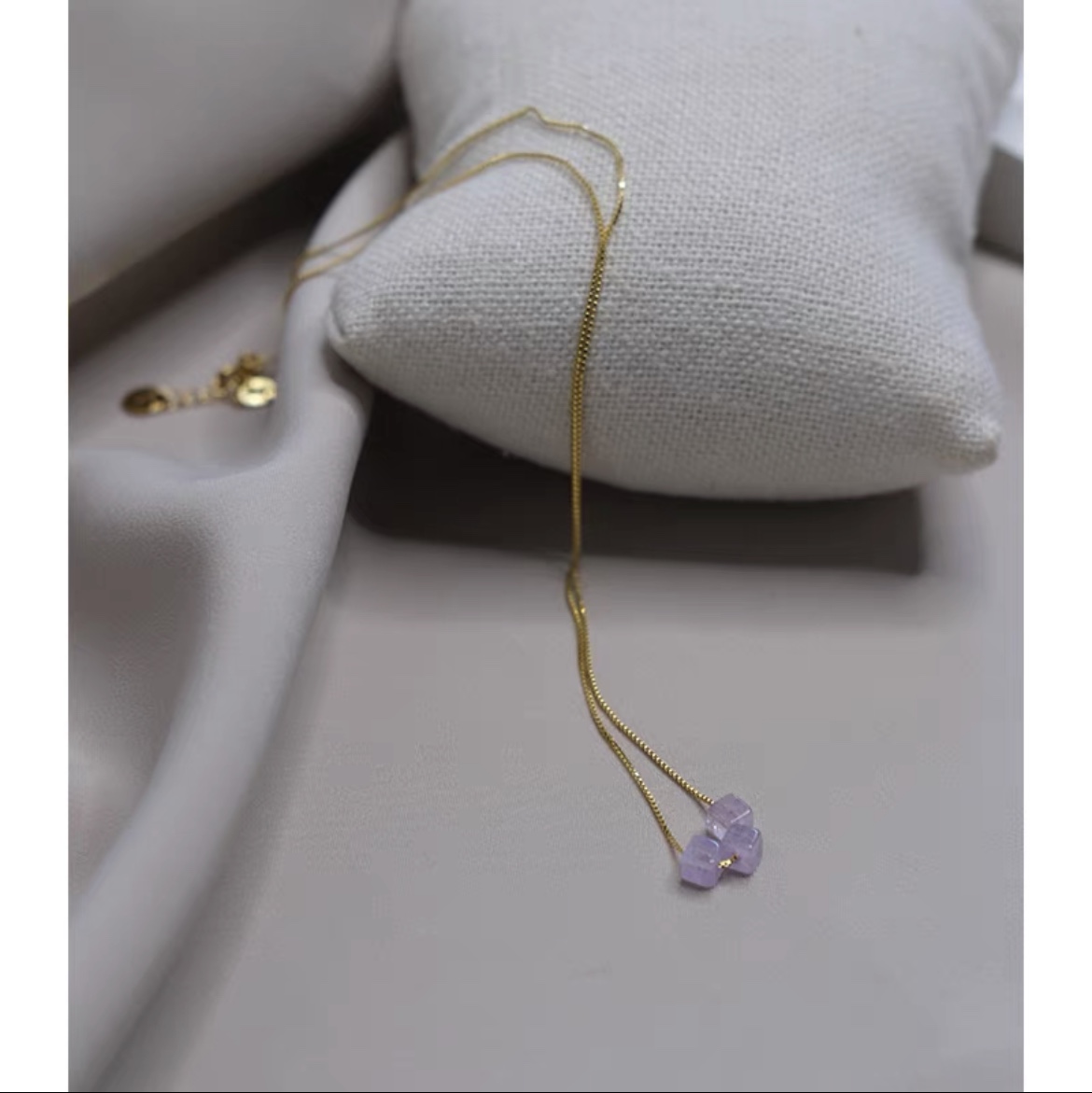 Lavender clavicle chain