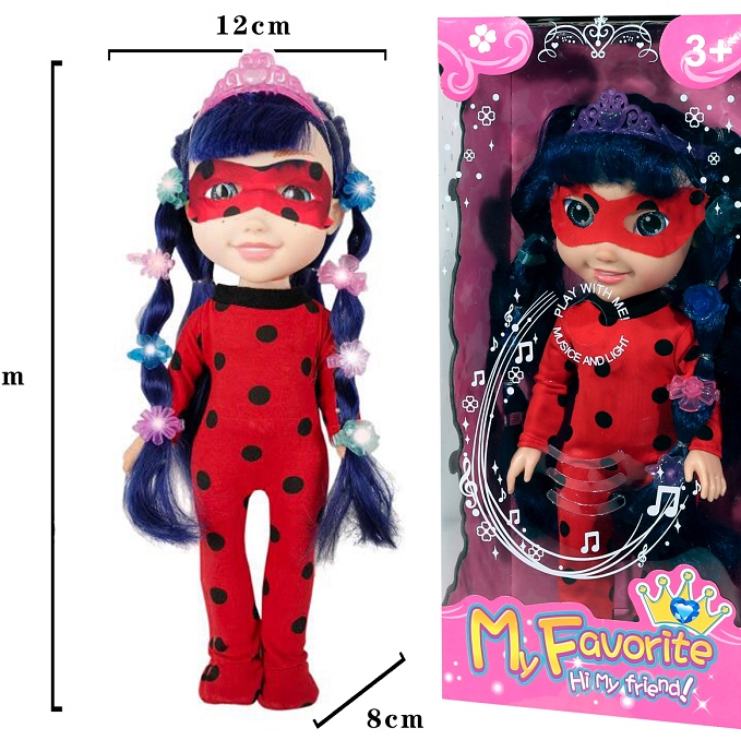 Vinyl doll girl Toy Princess series with lights and music mixed 09811a thumbnail