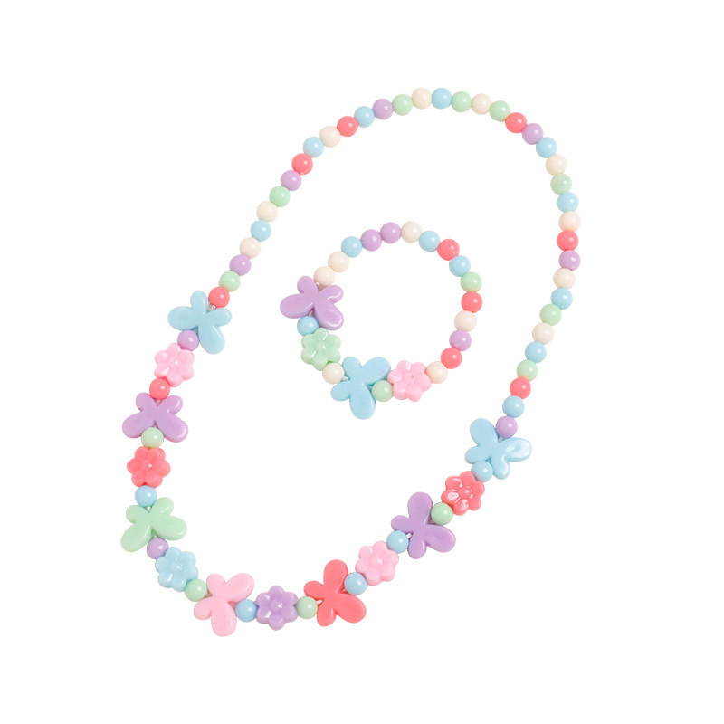 Purple Butterfly children's bracelet manufacturer directly supplies children's toys, acrylic beads, baby accessories, wholesale from street stalls