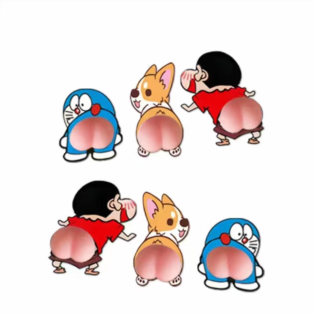 车门防撞条汽车防刮防擦保护贴卡通门边可爱小新性感后视镜防撞贴