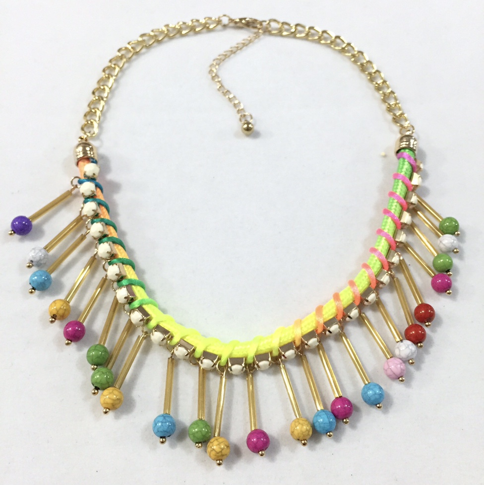 Europe and the United States fashion explosive match composition of alloy exaggerated necklace