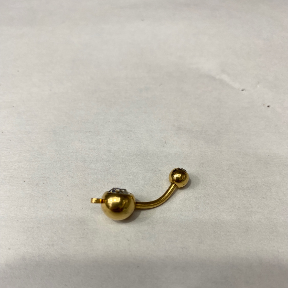 欧美爆红金色不锈钢肚脐钉简约个性潮流网红爆款穿刺饰品细节图