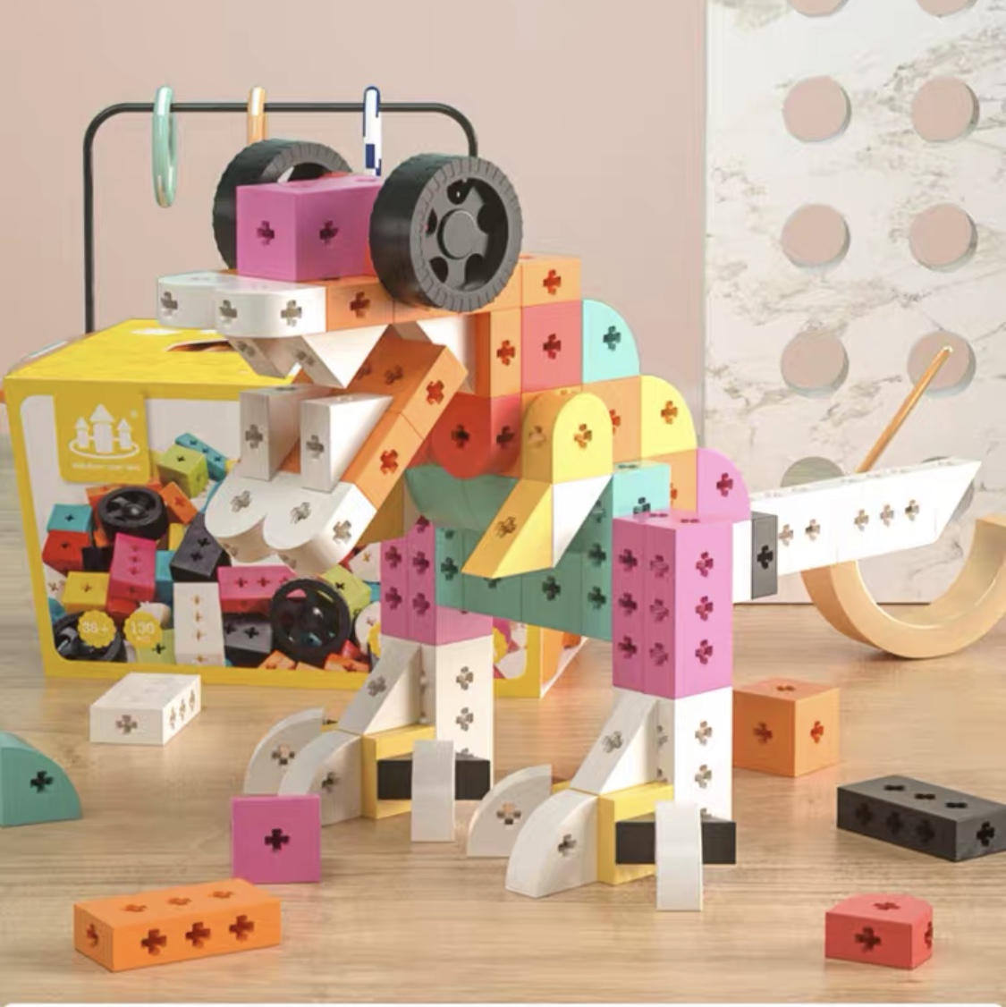 儿童积木玩具大颗粒益智拼装拼插益智男女孩早教3-6岁生日礼物图