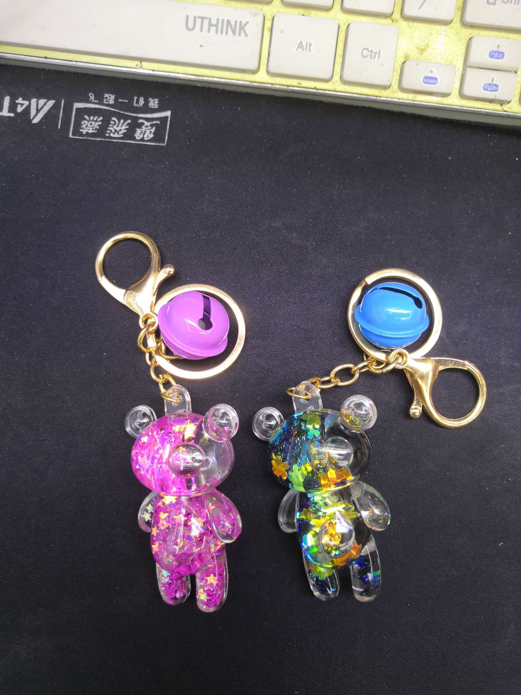 Student crystal keychain at Shop 7951, Zone D, Yiwu International Trade City Application Scenario