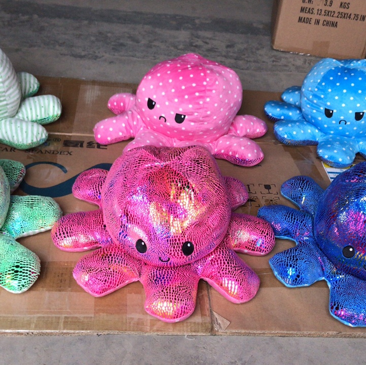 毛绒玩具公仔烫金章鱼40公分玩偶 批发