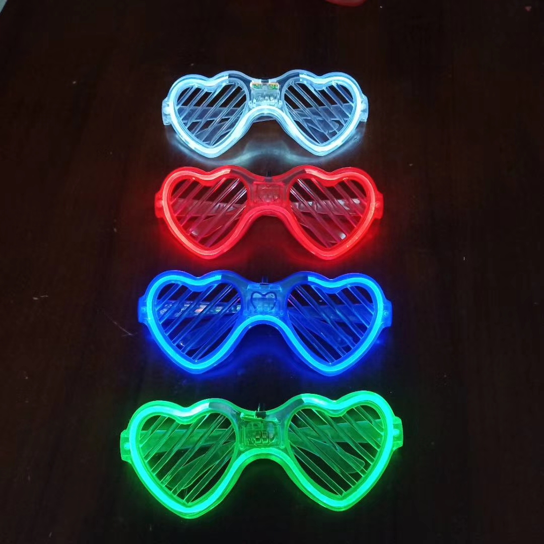 冷光爱心眼镜派对眼镜批发