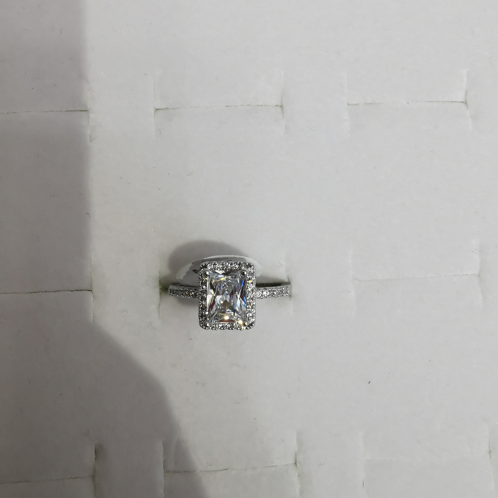 Nice square zirconium ring