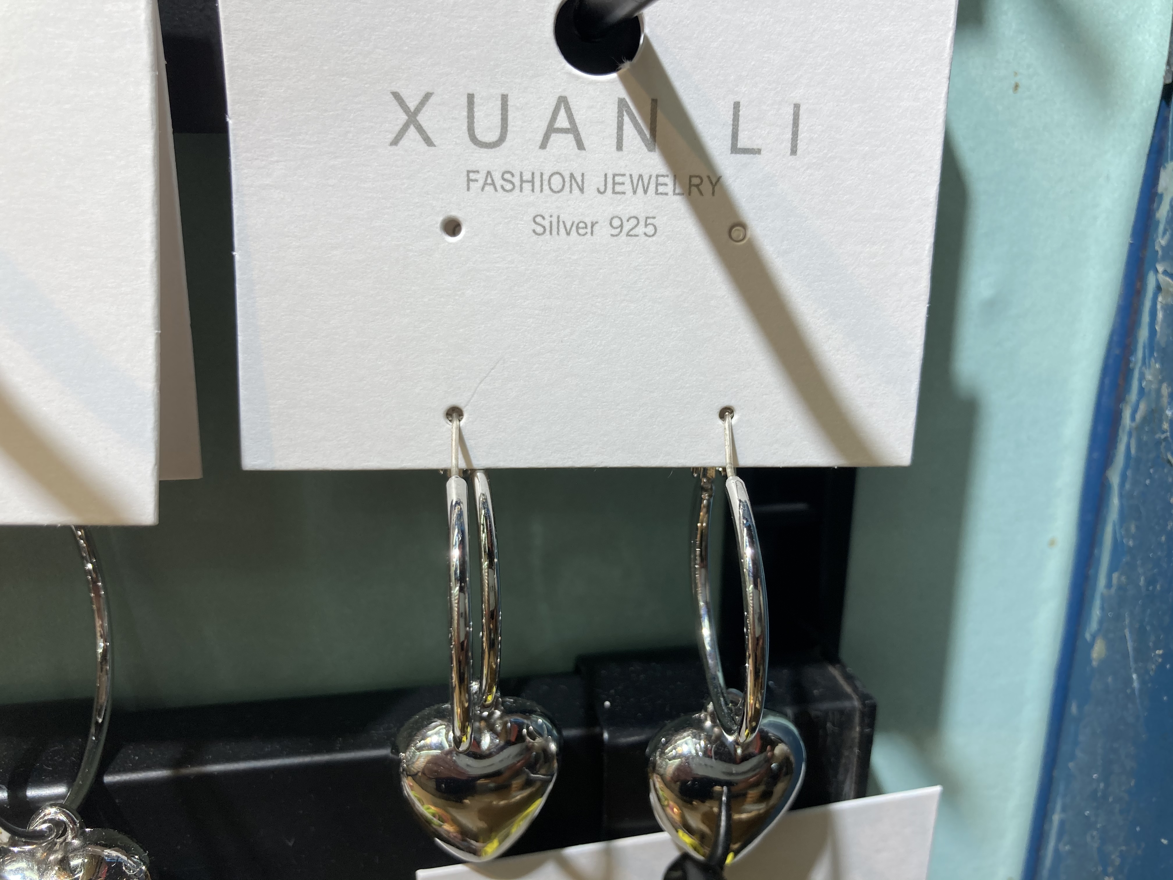 新款爆款耳环9时尚925银心形耳环闪耀迷人光泽尽显优雅气质情人节送礼 details Picture