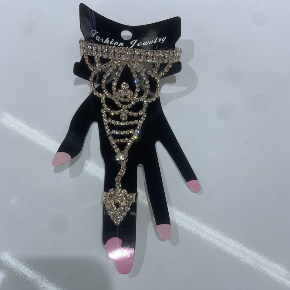 Rhinestone hand back chain 20