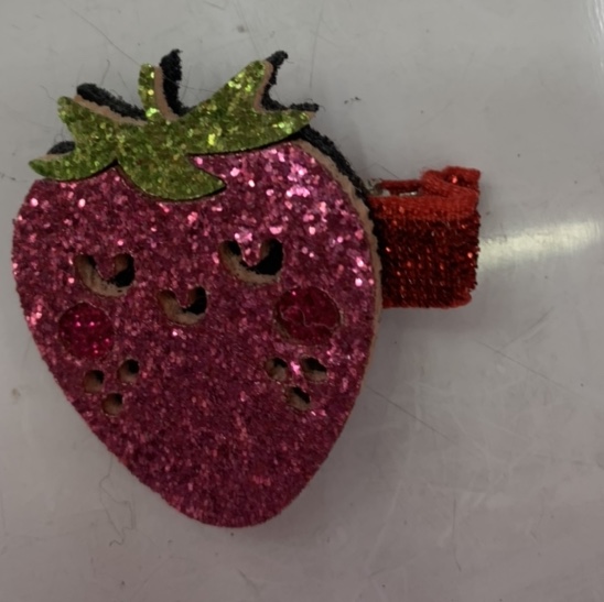 2021 new Korean strawberry ten onion powder hairpin plum red 3471