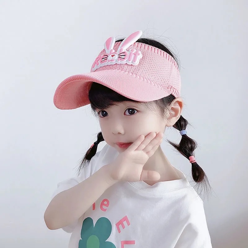 Children's Empty Top Hat Cartoon Rabbit Shade Cap In Children's Summer Uv Protection Sun Hat Baby Wings Item Picture