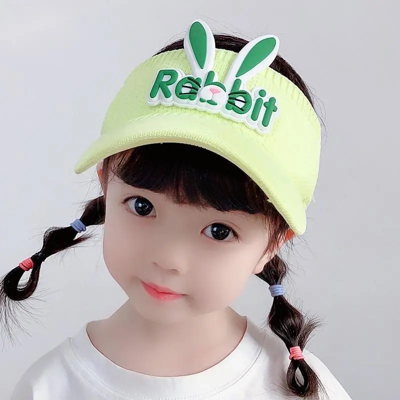Children's Empty Top Hat Cartoon Rabbit Shade Cap In Children's Summer Uv Protection Sun Hat Baby Wings undefined