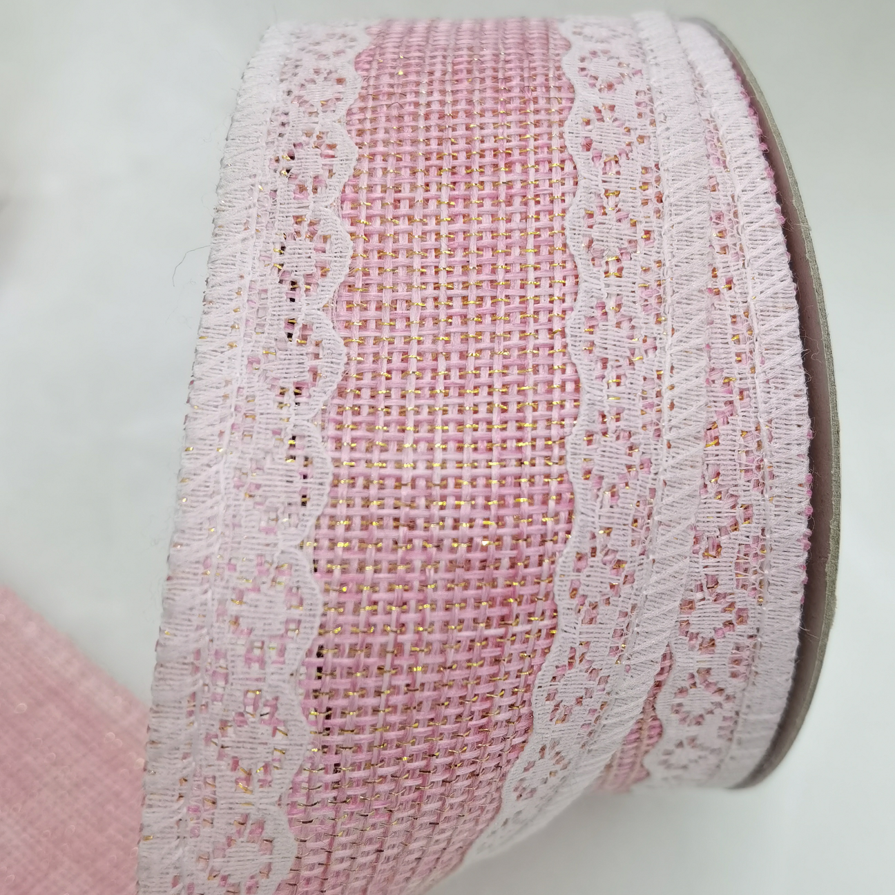 5 cm 15180# 包边金线麻粉，圣诞，玩具，服装，工艺，喜庆，饰品，文具，卡片，包装，等等各种厂品上都可以撘配