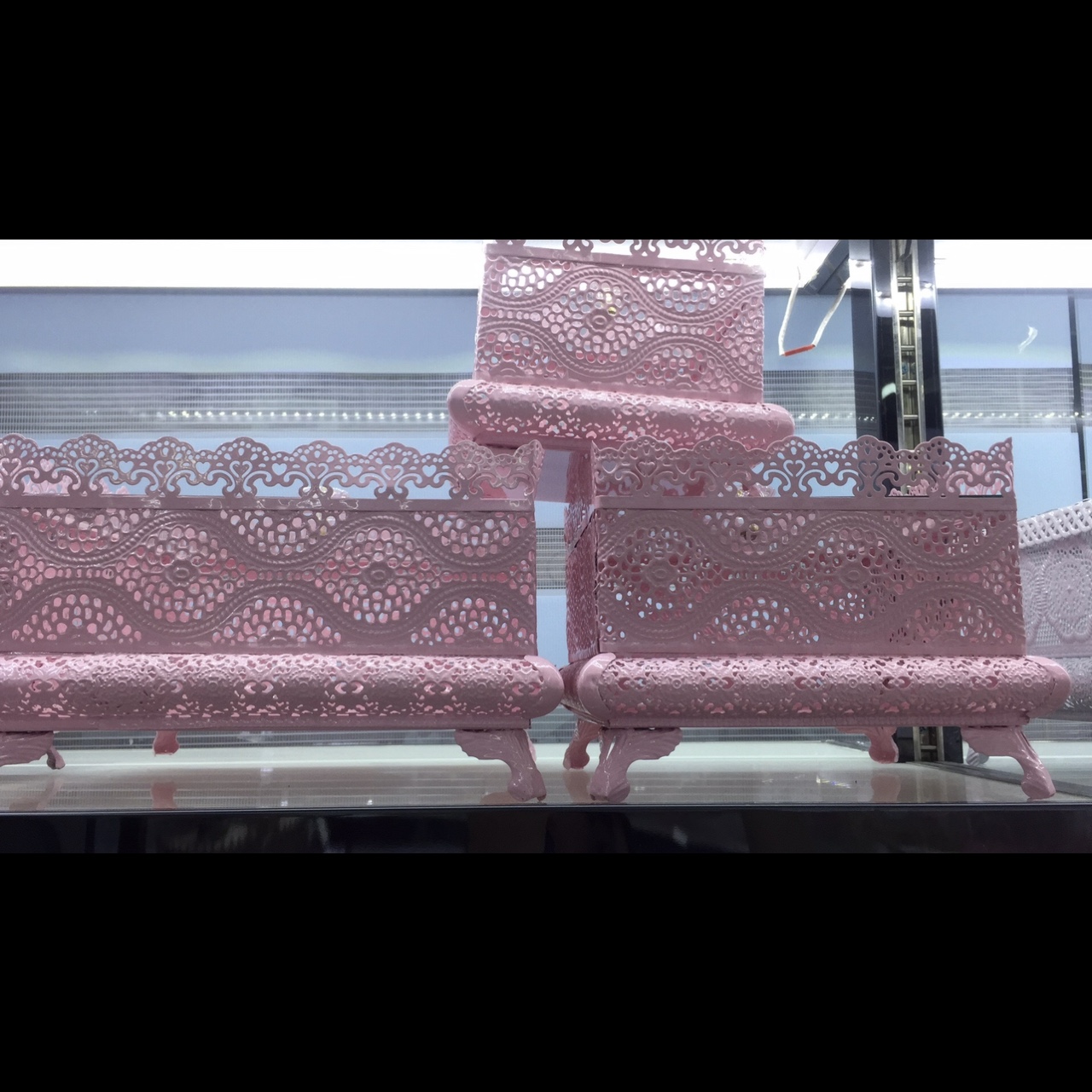 Sugar pot pink candy box crafts Xinxing craft capacity is large does not account for good quality thumbnail