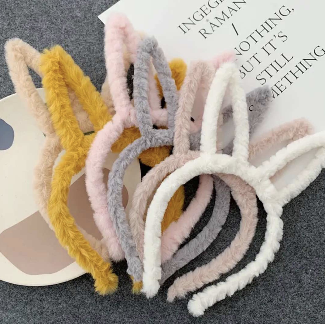 Rabbit Hair Long Ear Head Buckle