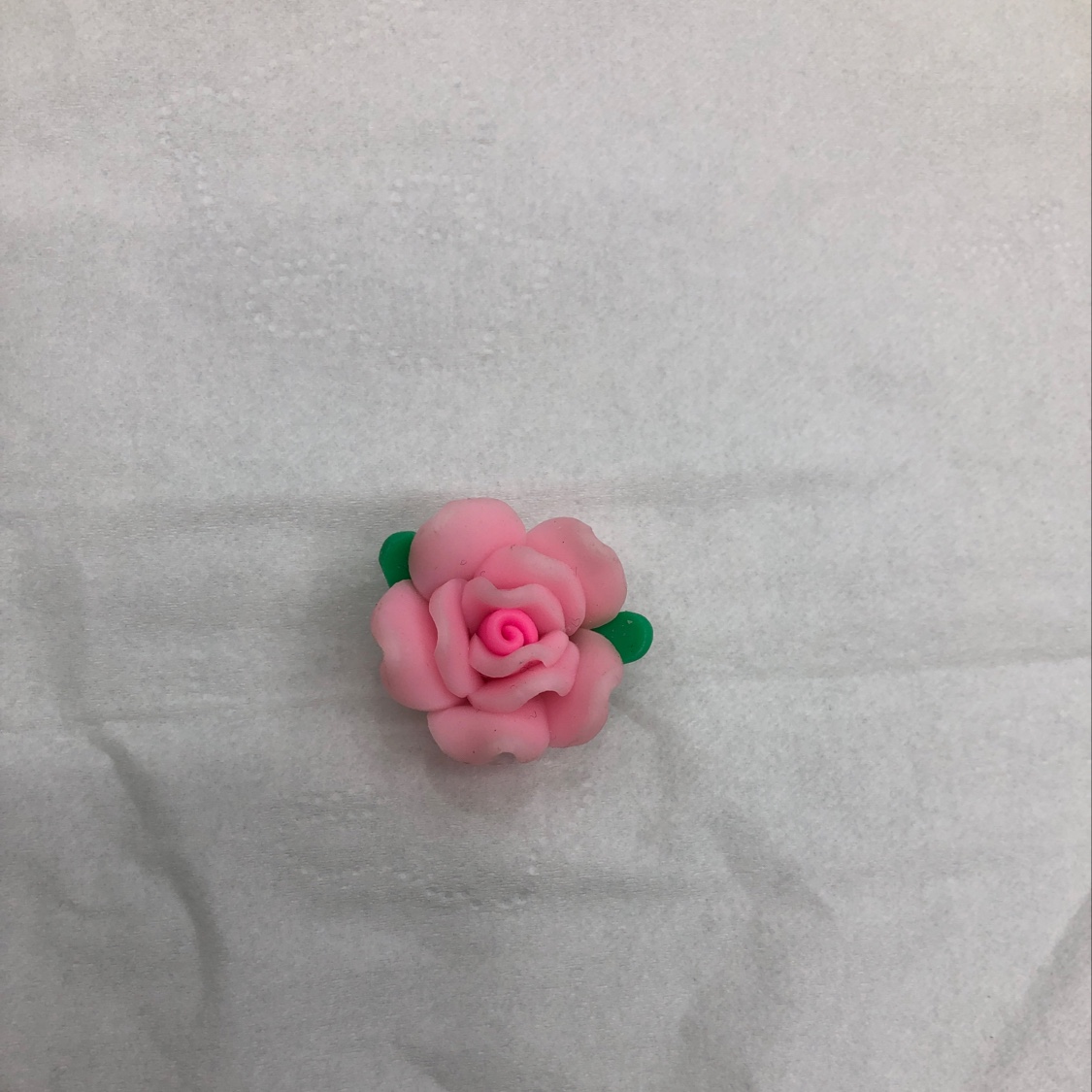 粉色软陶花配件