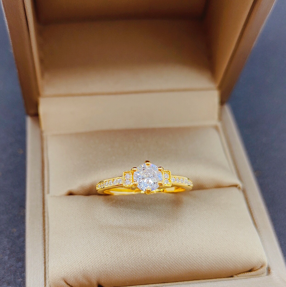 Copper plated gold, Moissanite ring series, welcome to buy