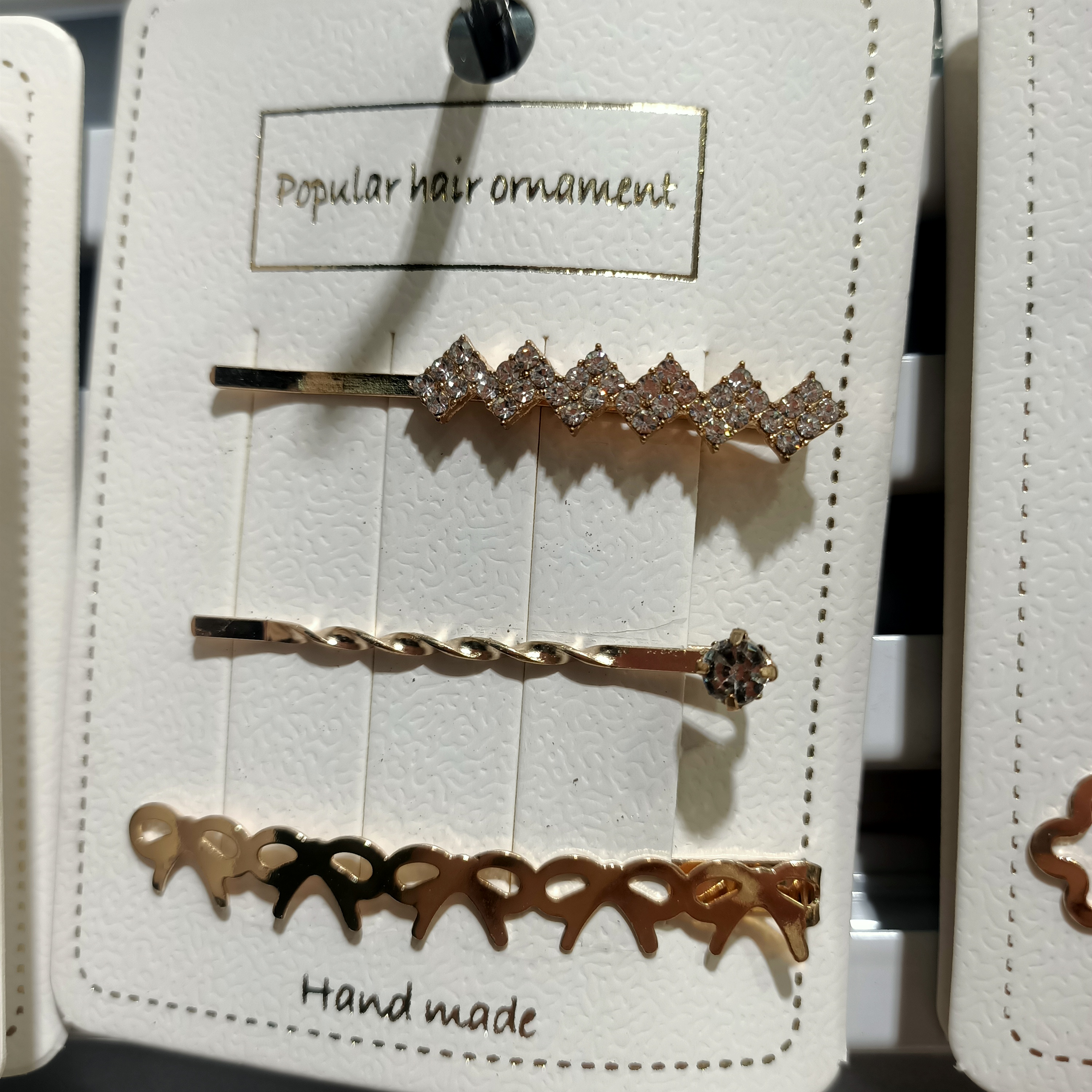 6 small diamond bow tie 3-piece set thumbnail