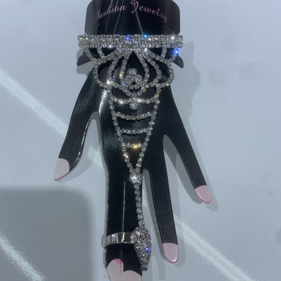 Rhinestone hand back chain 21