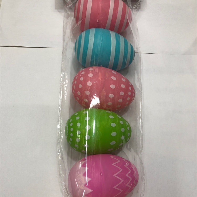 复活节彩蛋8cm塑料多款式开口蛋