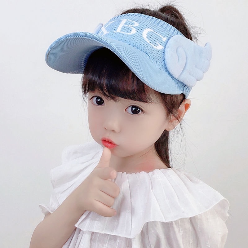 Children's Empty Top Hat Cartoon Rabbit Shade Cap In Children's Summer Uv Protection Sun Hat Baby Wings undefined