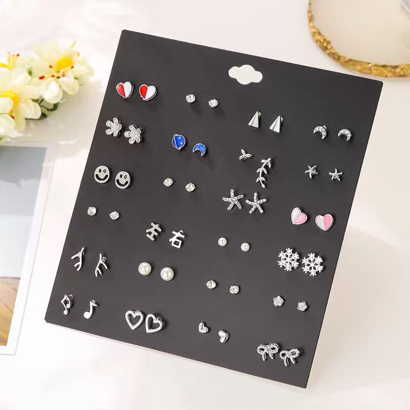 Earrings Korean version simple temperament cute earrings