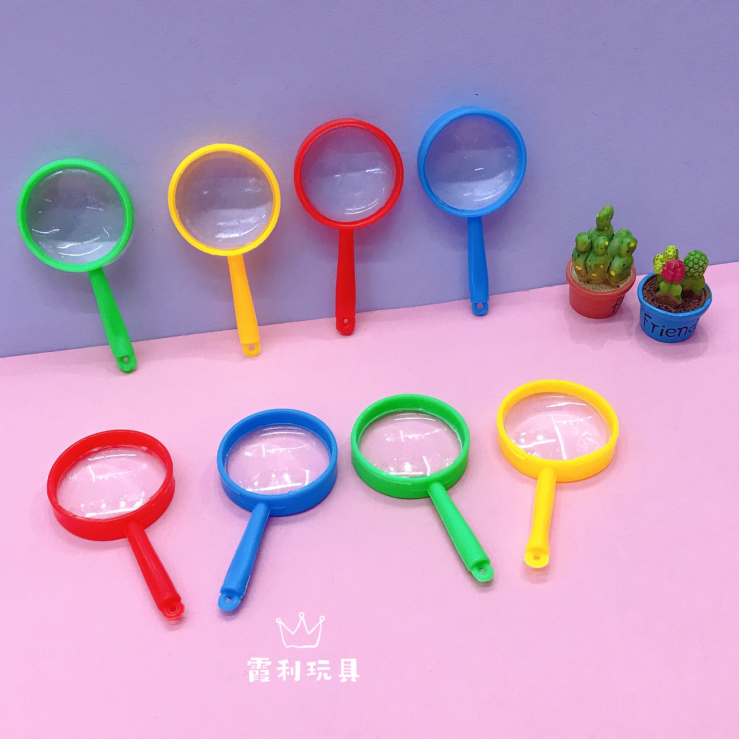 Mini magnifying glass children's plastic toy gift Gashapon detail image 1