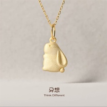 Look up at the rabbit collarbone chain