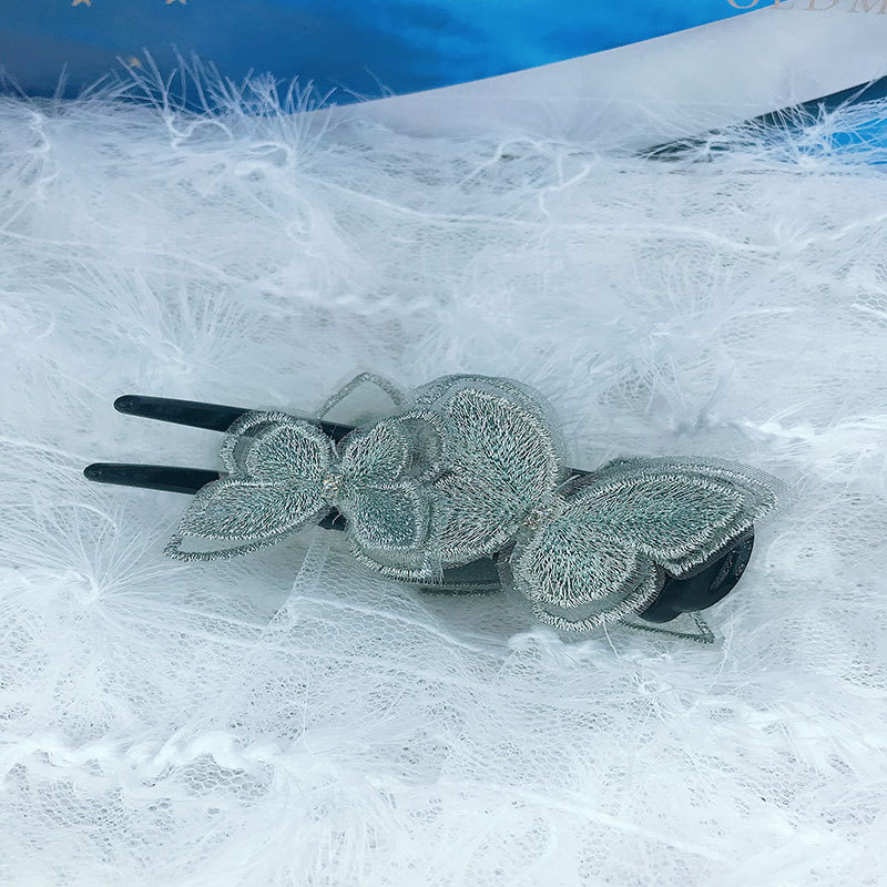 Korean lace butterfly hair clips, updo hair clips, ponytail clips, bun hair clips, back head clips, top clips, hair clips, headwear for women Application Scenario