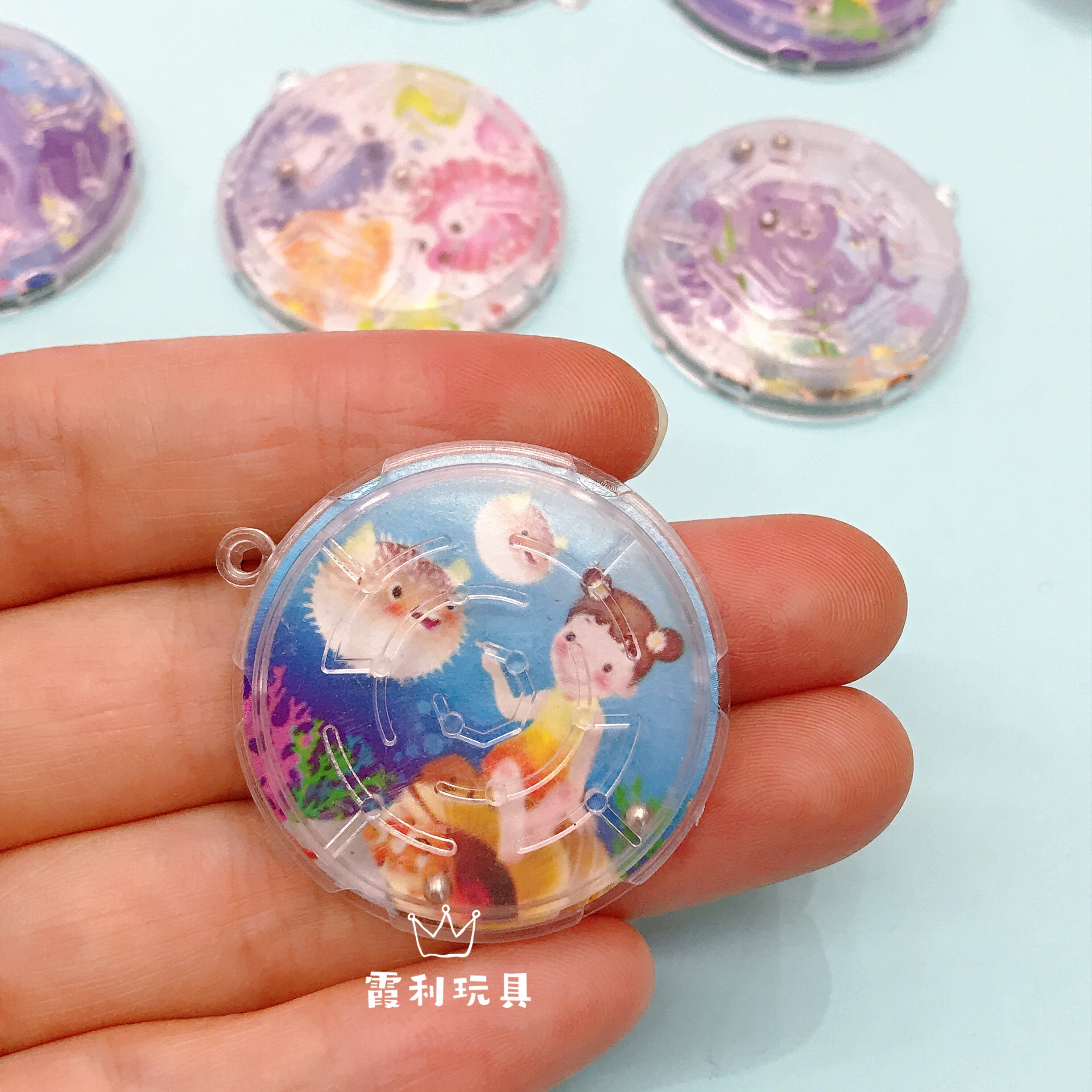 Mini round maze children's educational plastic toy gift gacha detail image 3