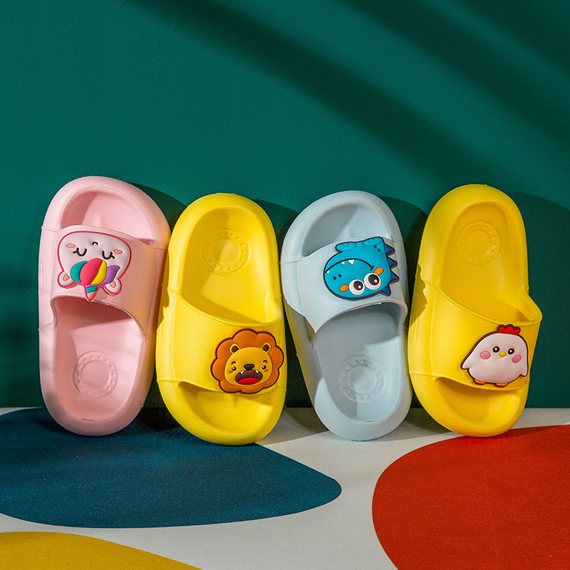 Little Deer Mili Children's Cool Slippers Summer New cute cartoon home soft-soled anti-slip baby slippers Item Picture