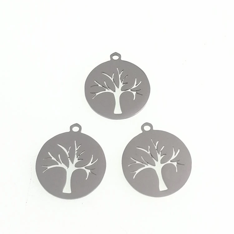 Titanium steel jewelry body chain collarbone chain girls' day cross-border new accessories tree custom necklace pendant