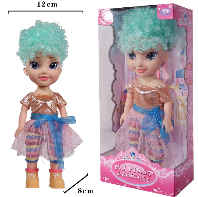 Vinyl doll girl toy Princess series with lights and music, multiple mixed sets 09821a